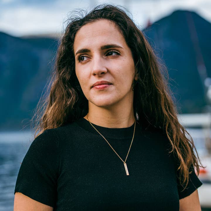 Arthousefern - Wholesale Pendant/Charm Necklace - Flåm, Norway vertical bar necklace- Stainless Steel5