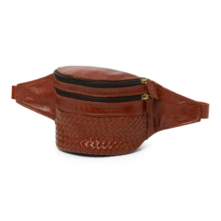 Artisan Stories – wholesale Midjeväska - Dam – Lädervävd Bum Bag