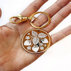 You've Got This Smooth Sea Glass Rose Gold Key Ring