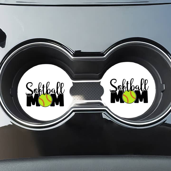 Softball Mom - Car Coaster for wholesale by Harper Grace Press