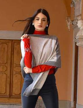 Margolis Pineo Italia - Wholesale Poncho - Women's - HOLIDAY HUES - 'EDGY' ROMA PONCHO - CASHMERE BLEND19