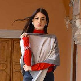 Margolis Pineo Italia - Wholesale Poncho - Women's - HOLIDAY HUES - 'EDGY' ROMA PONCHO - CASHMERE BLEND19