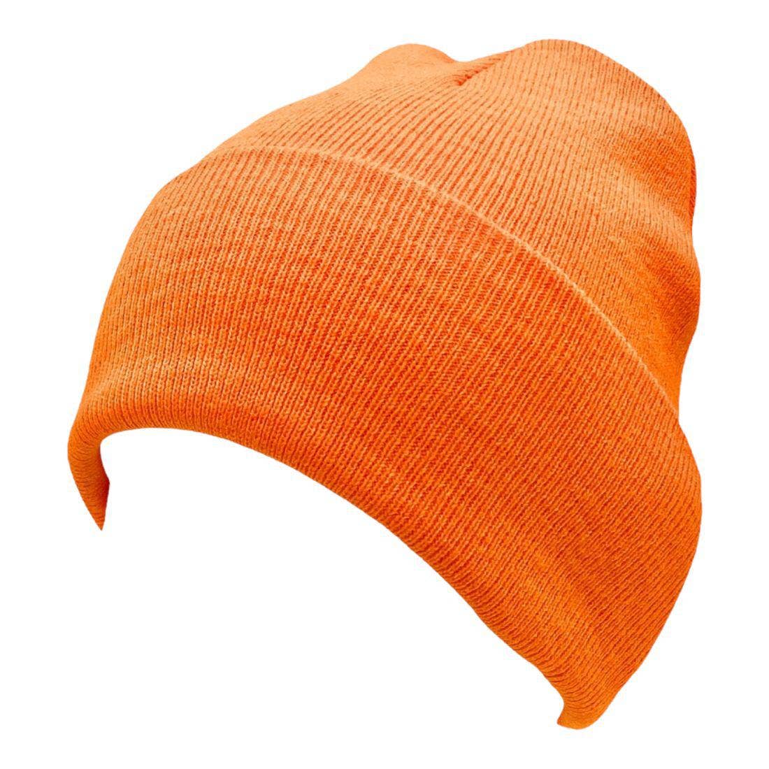 The Park Wholesale - Vente Bonnet – unisexe - Bonnets et bonnets de luge à revers en tricot doux, en vrac, multicolore, uni, blanc, vente en gros79