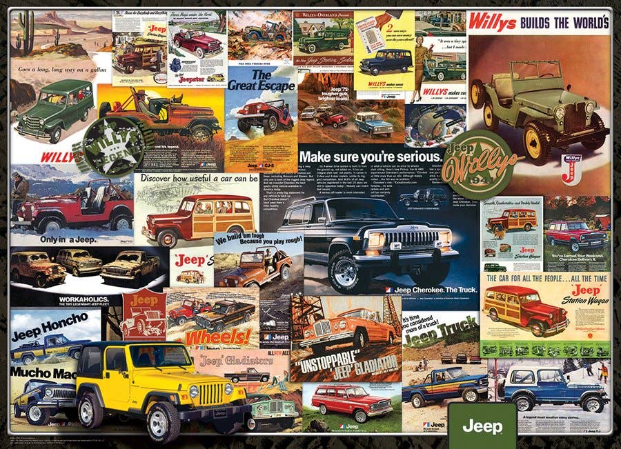 Eurographics Puzzles USA - Wholesale Puzzle - Adult - Jeep Advertising Collection1