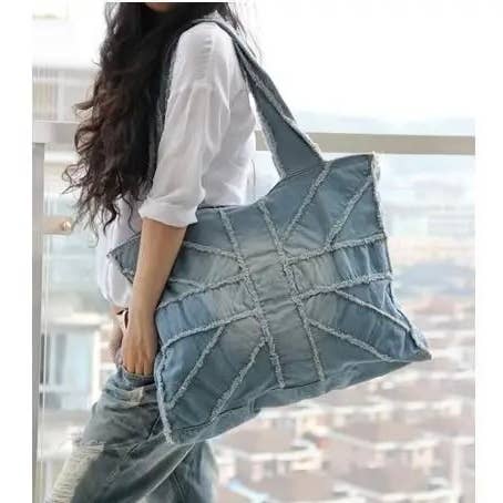 lil darlings inc - Wholesale Tote Bag - Women's - Denim Tote Bag