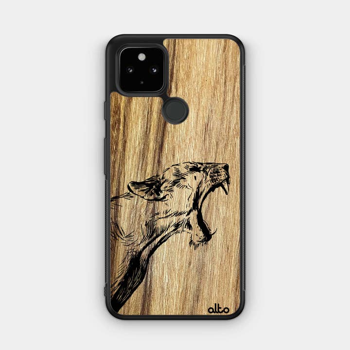 Madera de olivo | Google Pixel - Diseño de gato salvaje para venta al por mayor de Alto Collective