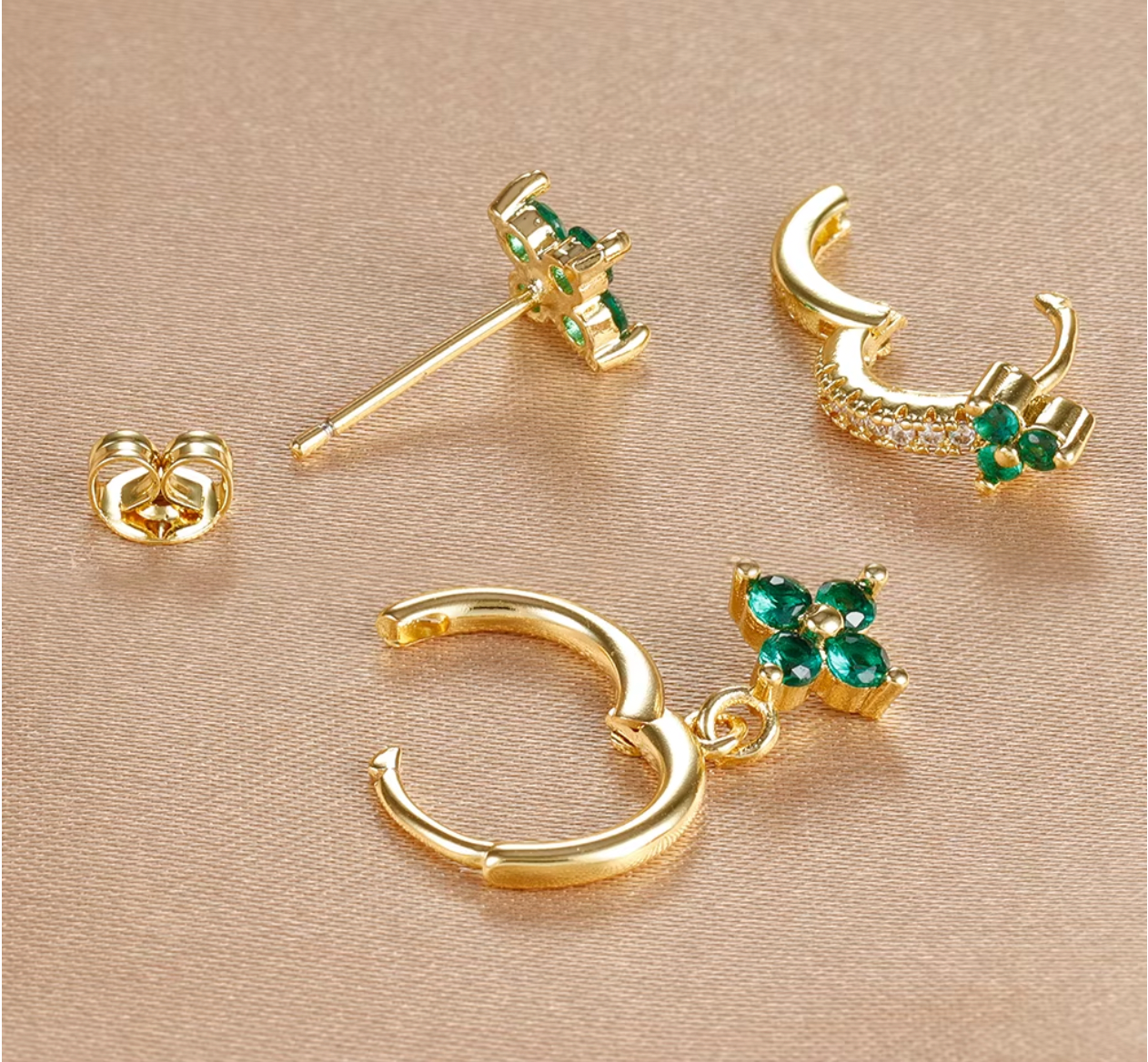 Folie à Trois - Vente Parures de bijoux - Ensemble Daria de bijoux en acier inoxydable9