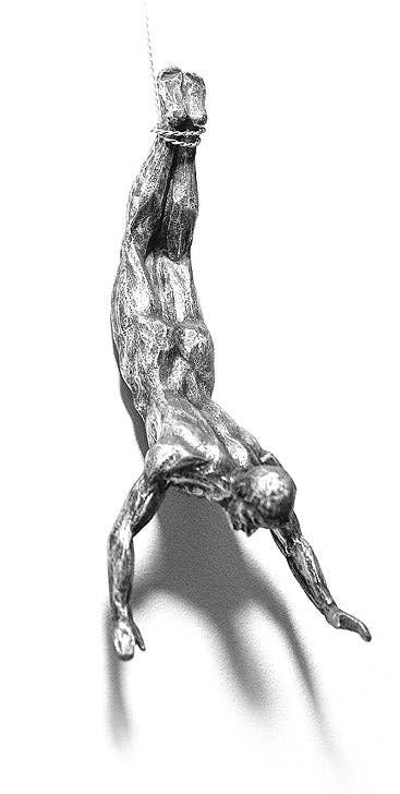 Bentley & Bo - Wholesale Wall Accent - Climbing Men Trio - Silver Colour Wall Art4