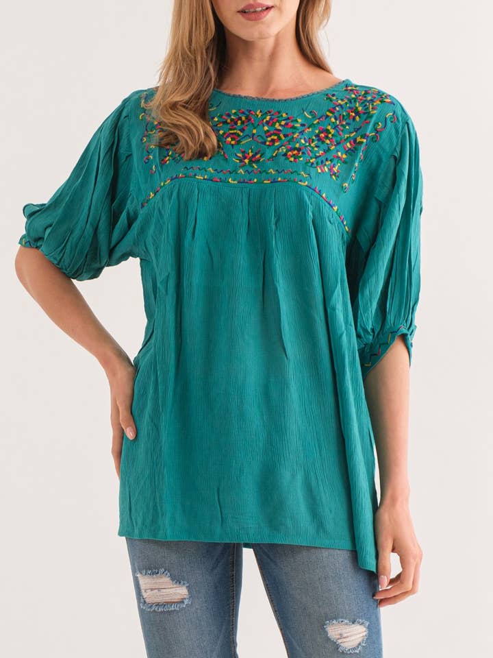 Raj Trading & Imports (USA) Inc. – Großhandel Bluse – Damen – Miley Besticktes Oberteil0