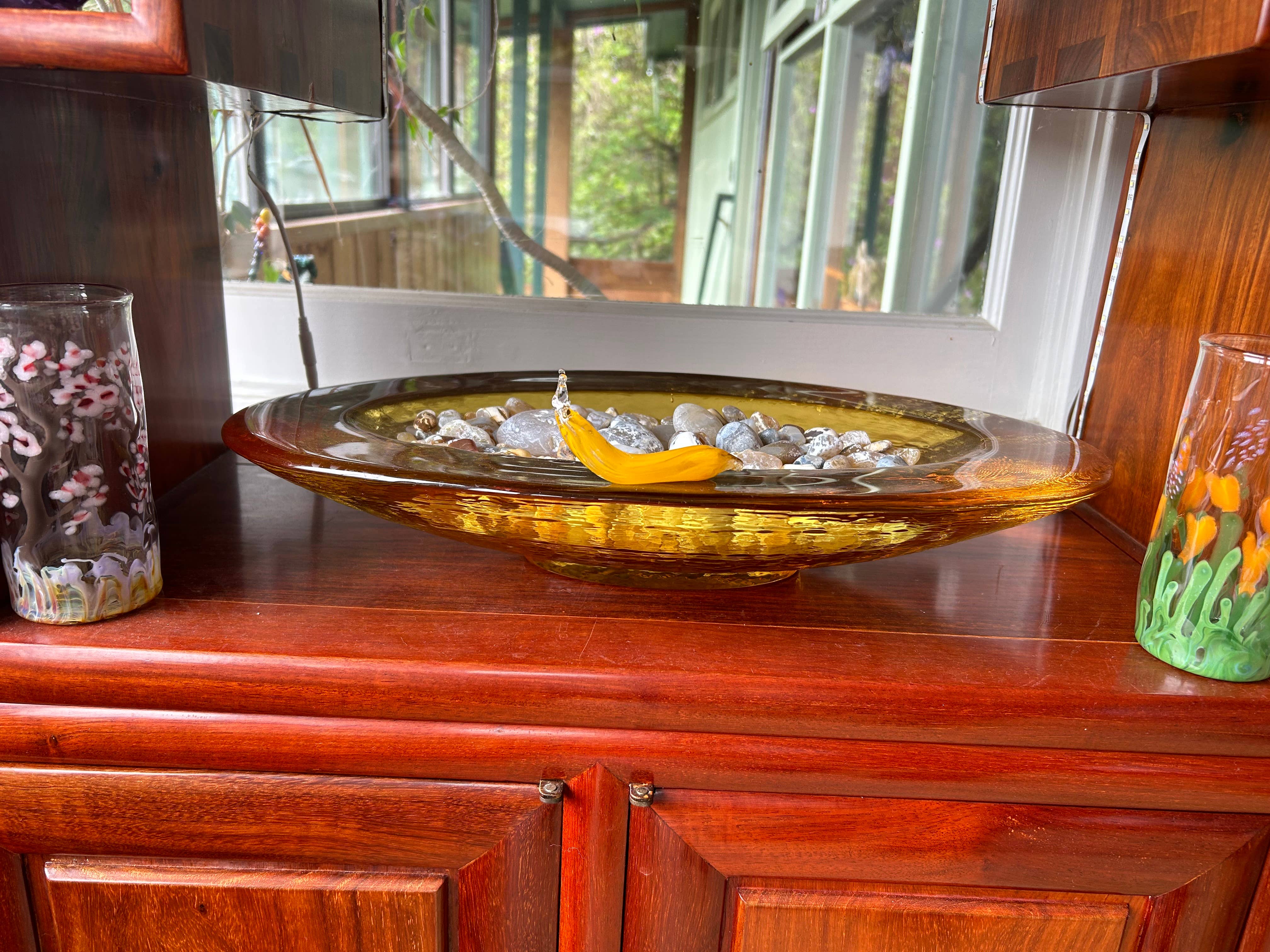 Terrapin Glass Gardens – Engroshandel Pyntefigur – Baby Banana Slug håndskulptureret af massivt glas3