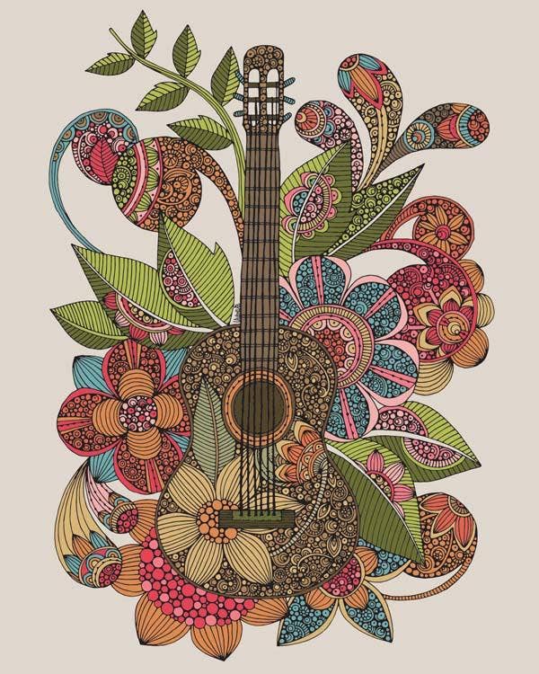 Valentina Harper - Wholesale Art Print - Ever Guitar1