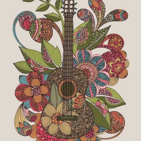 Valentina Harper – Großhandel Kunstdruck – Immer Gitarre1