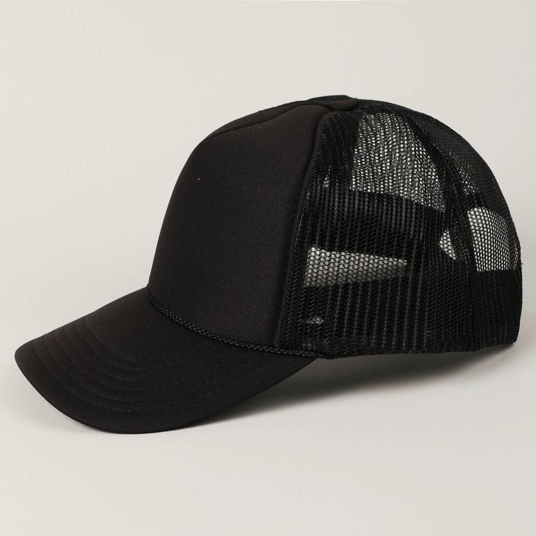 Fashion City - Wholesale Trucker Hat - Unisex - Solid Color OTTO 5-Panel Foam Mesh Back Trucker Hat2