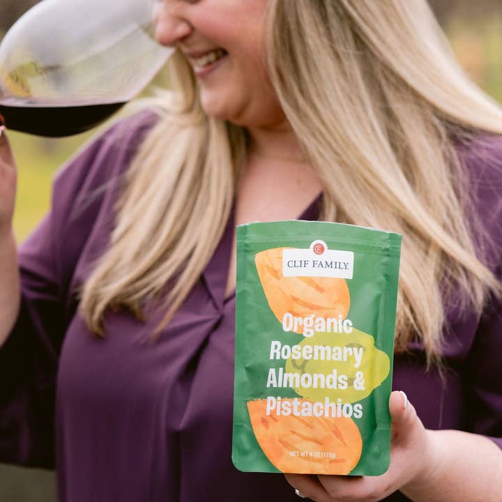 Clif Family Napa Valley, Certified B Corp Company - Wholesale Nuts - Organic Rosemary Pistachios & Almonds - Gluten Free1