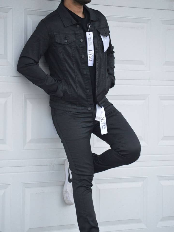 WAX JACKET - BLACK for wholesale by Premium Disaster