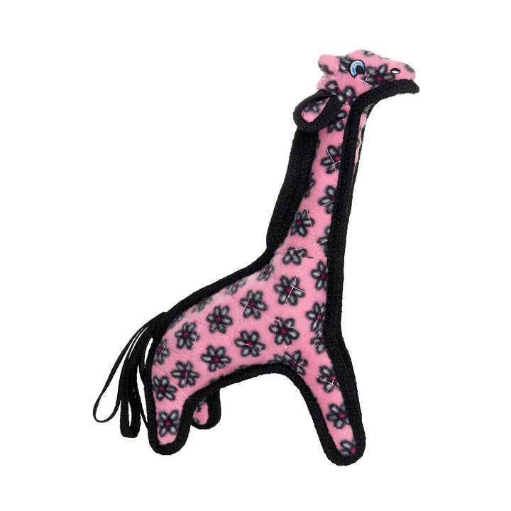 Tuffy Jr Zoo Giraffe Pink, Durable, Squeaky Dog Toy for wholesale by Tuffy Dog Toys - VIP Products