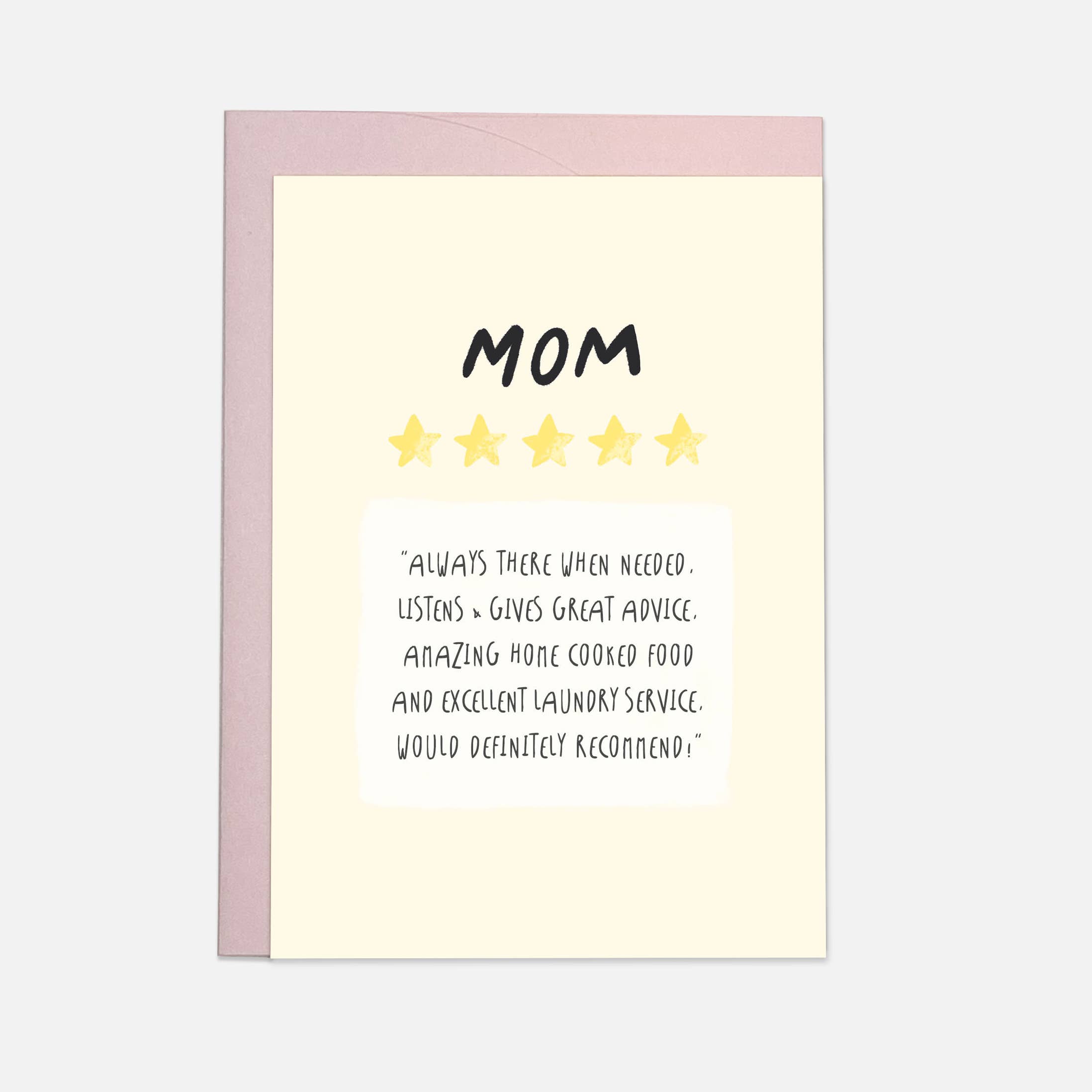 Kaart Blanche - Wholesale Mother's Day Card - Mom review greeting card