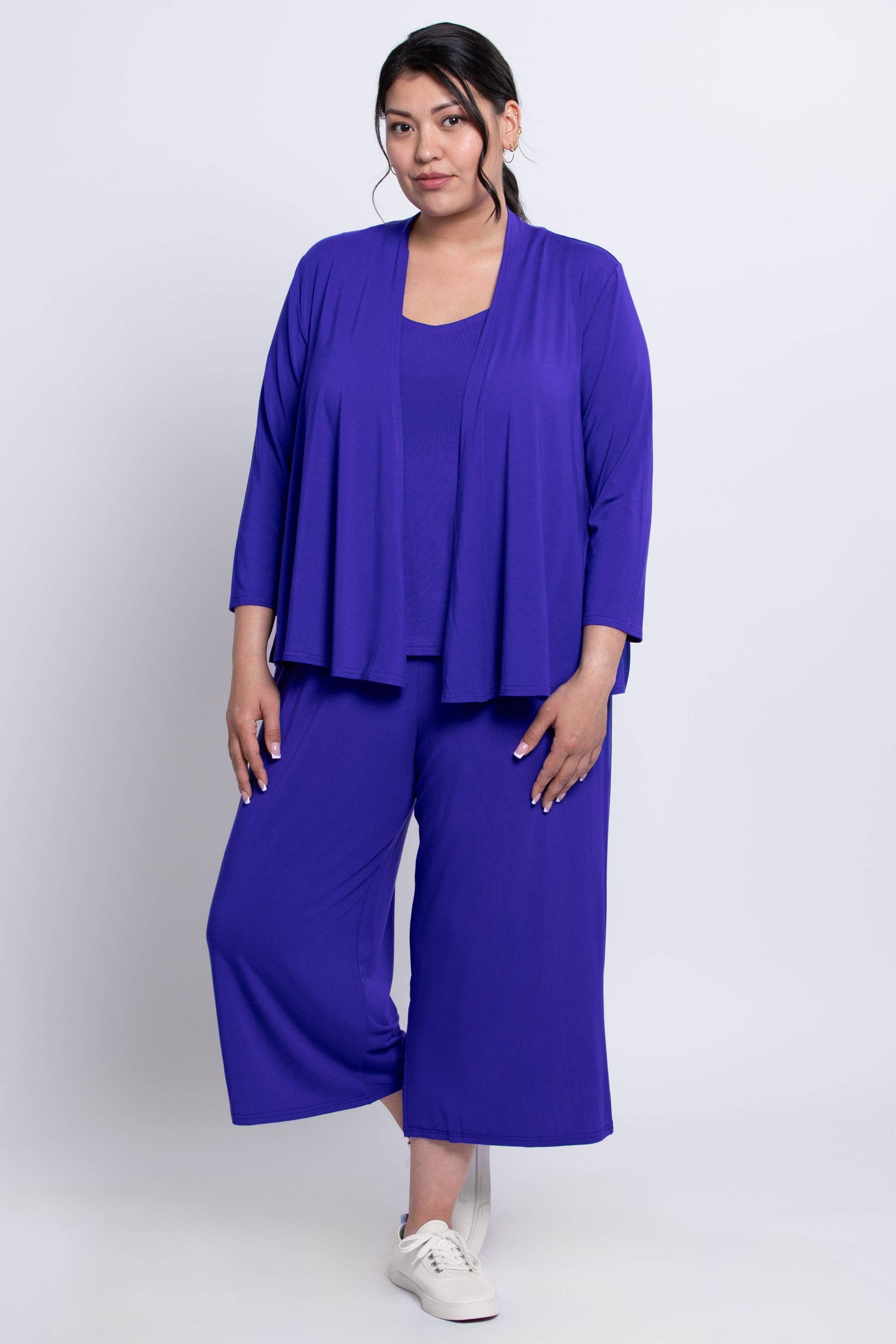 Blue Sky Clothing Co LLC - Vente Veste – femme - Veste Kathy, violet, bambou3