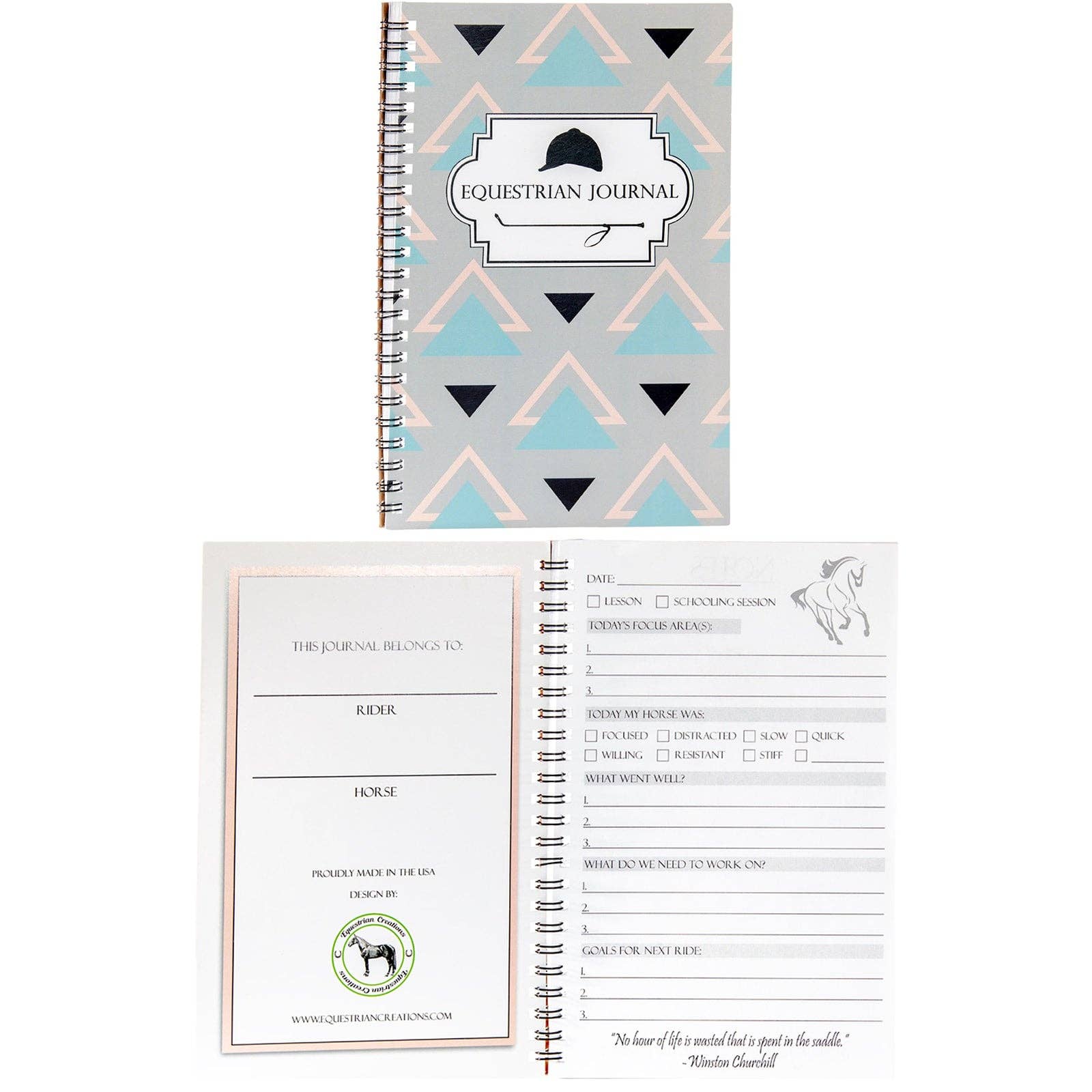 Equestrian Creations - Wholesale Journal/Diary - Equestrian Training and Lesson Journal1