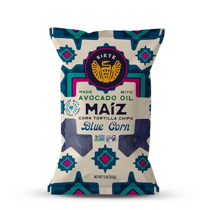 Siete Foods - Wholesale Chips - Wholesale Maiz Blue Corn 18pk