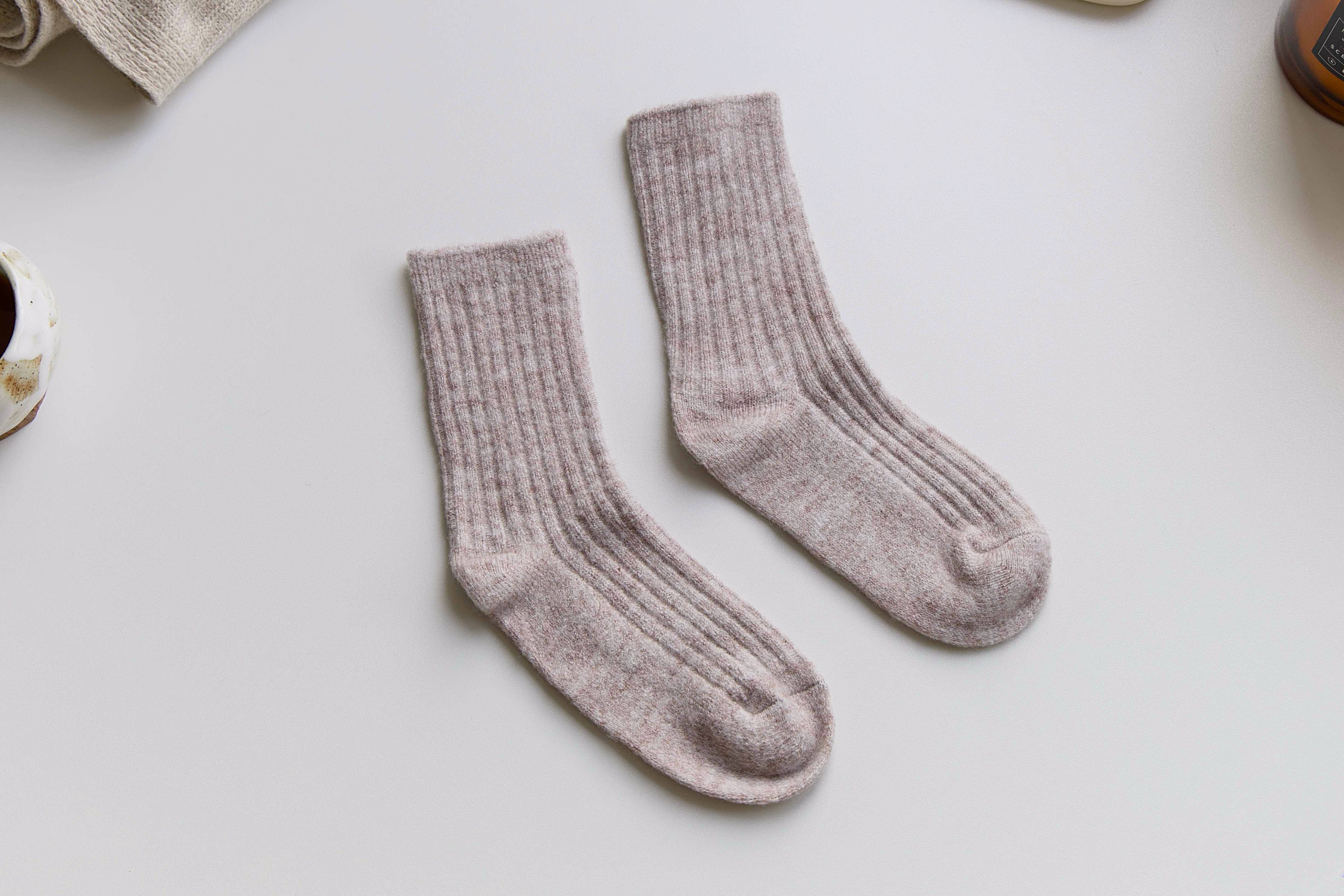 Happy Knits – wholesale Socks – Women's – Women’s Classic Wool Crew Socks – Cosy Snug Winter Fit2