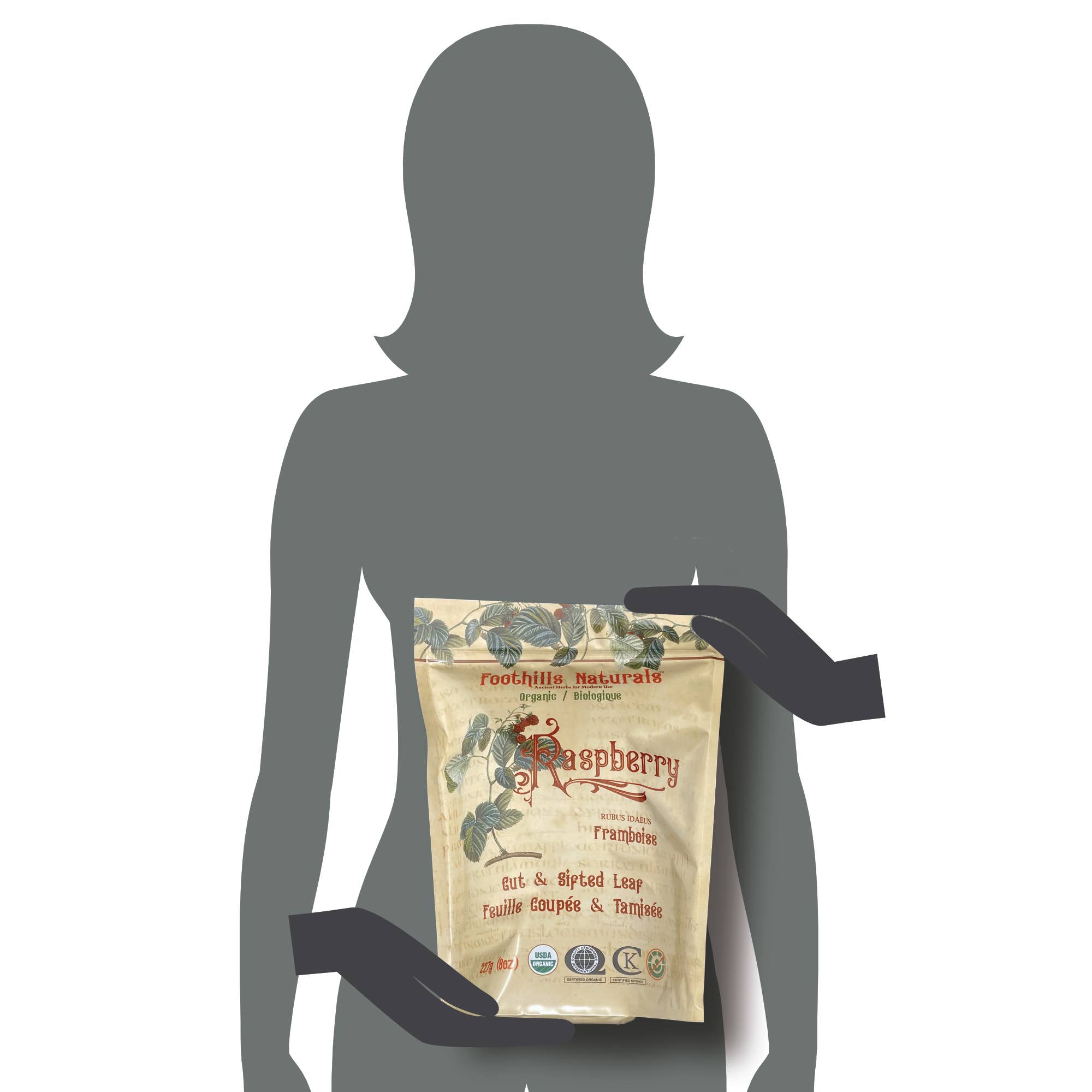 Foothills Naturals - Vente Thé en vrac - Thé aux feuilles de framboise biologique - Coupe en vrac et tamisé, Digestion6