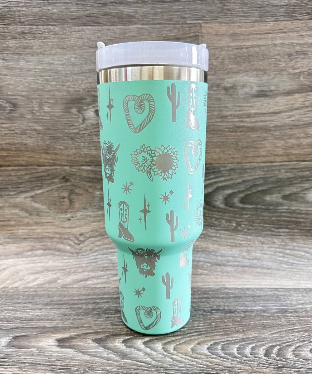 DESHENG ENTERPRISE - Vente Gourde/bouteille isotherme - GOBELET EN ACIER INOXYDABLE OCCIDENTAL 40oz2