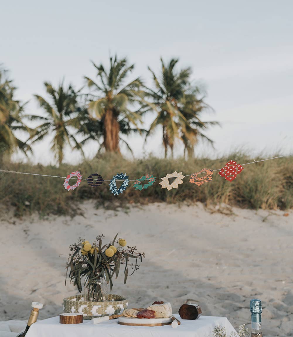 Matr Boomie Fair Trade – wholesale Bunting/Krans – Chakran återvunnet papper krans-miljövänlig trädfri dekor2