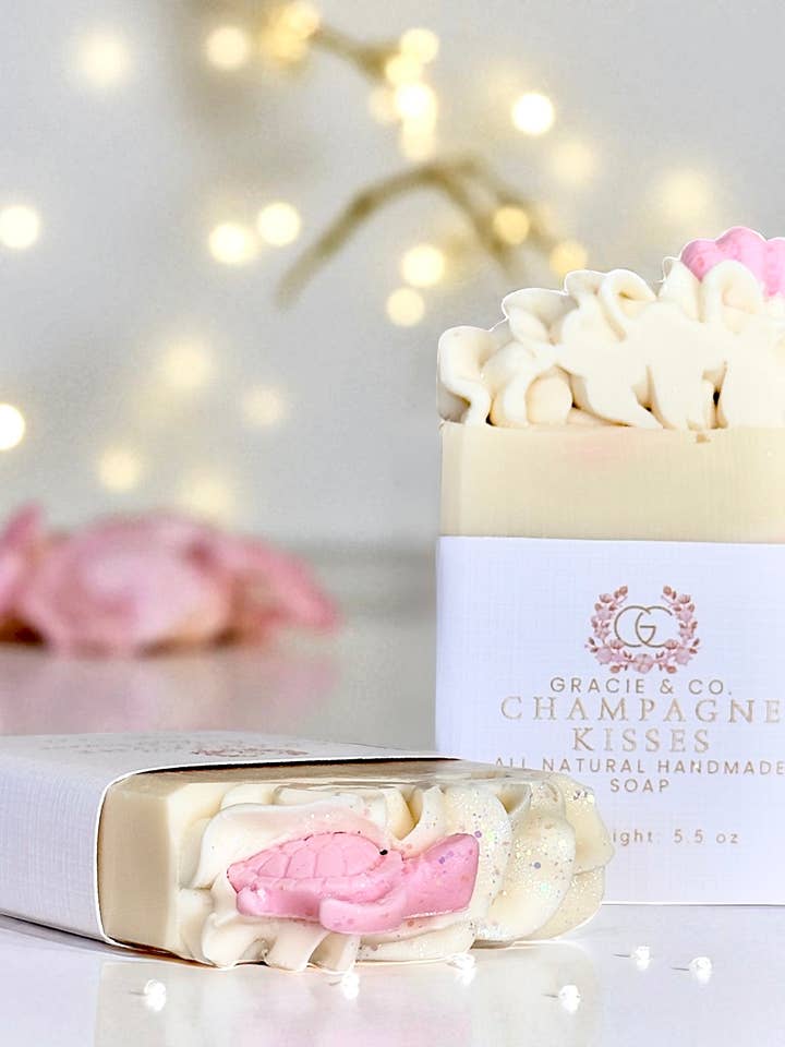Champagne Kisses Shea Butter Soap and other Purchase Wholesale roxy. Free Returns & Net 60 Terms on Faire trending on Faire.