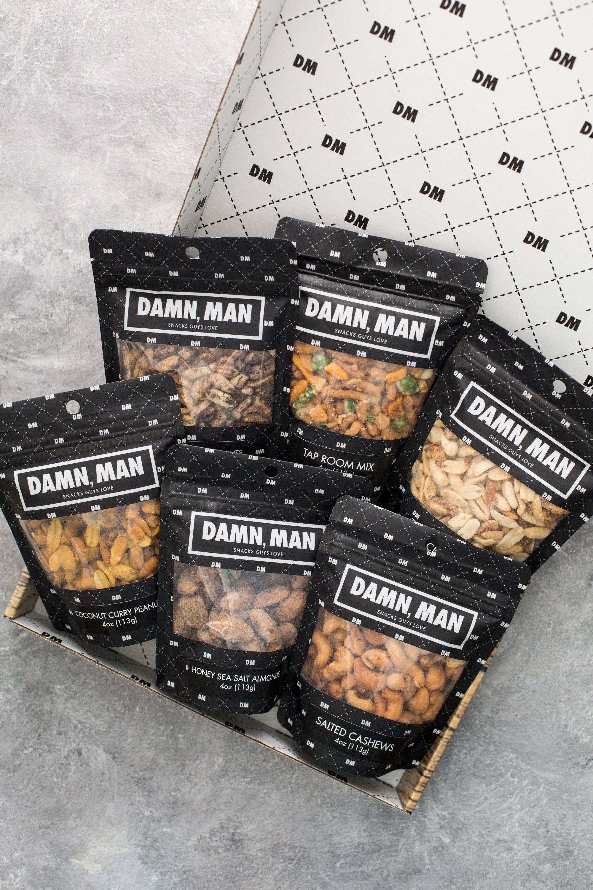Damn, Man Snacks - Venta al por mayor Frutos secos - Caja Manly Nut3