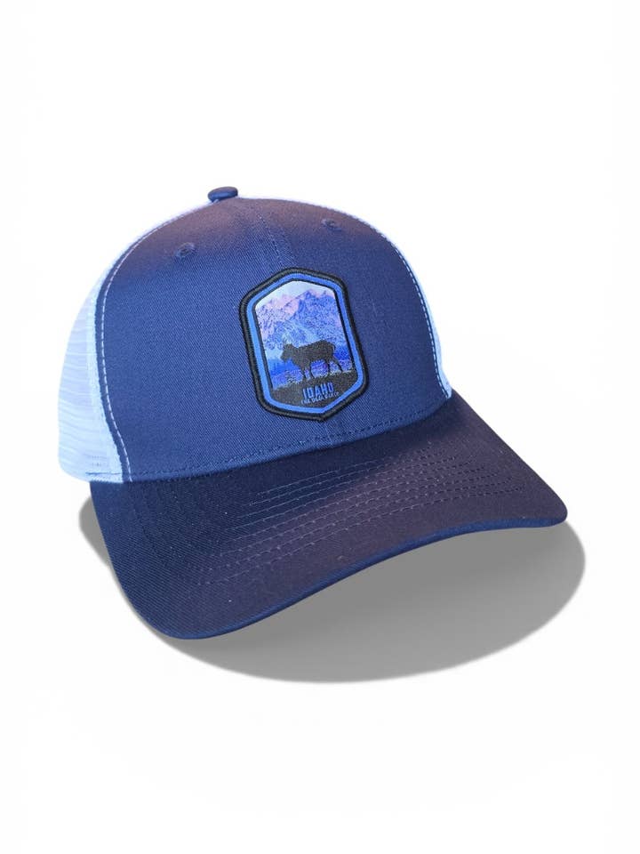 Casquette trucker vintage Idaho - casquette snapback en filet réglable pour la vente par Moove Headwear
