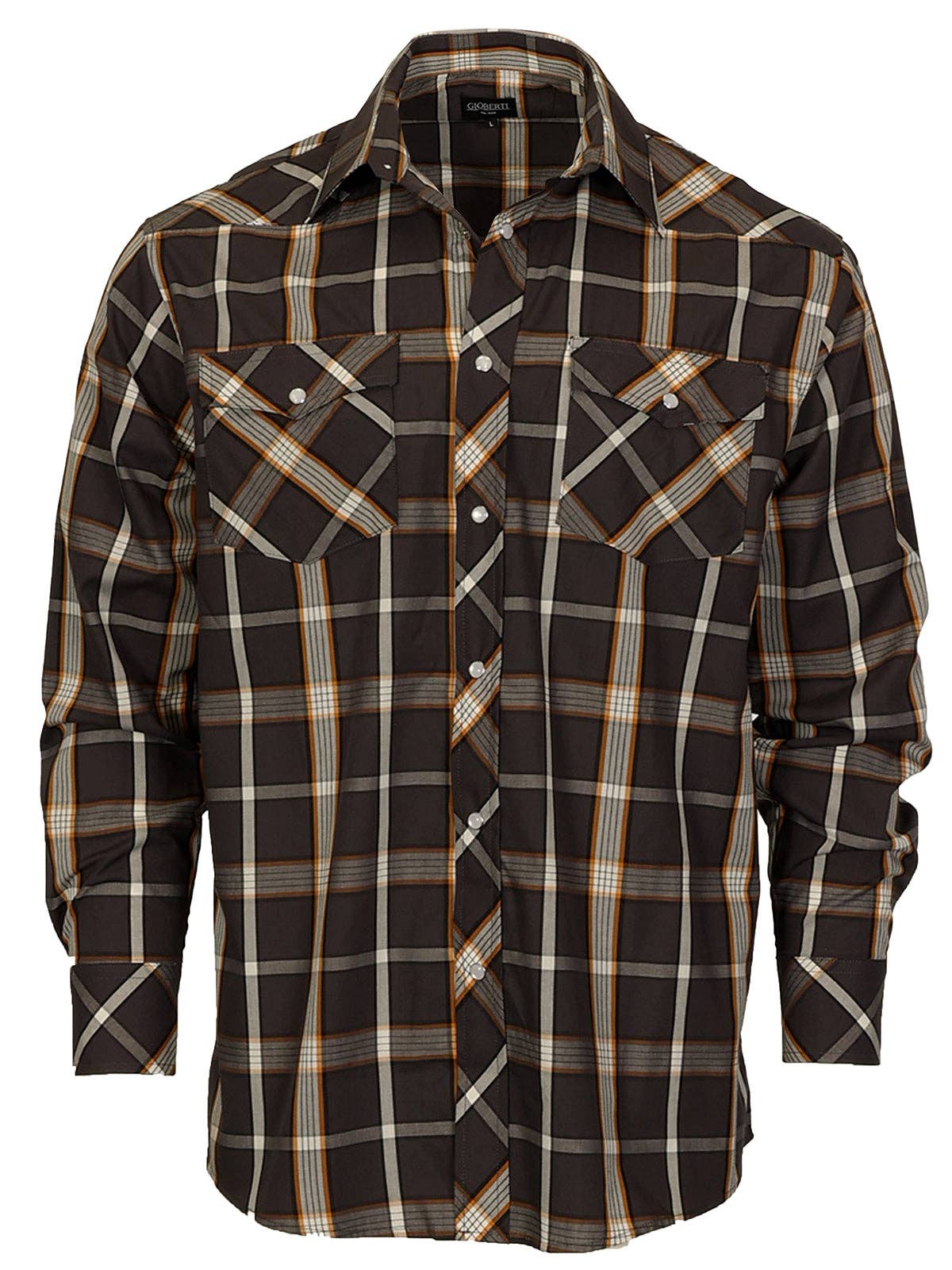 b-one inc – wholesale Buttoned-down shirt – Men's – Men's Pearl Snap Button Down Plaid Long Sleeve Western Shirt13