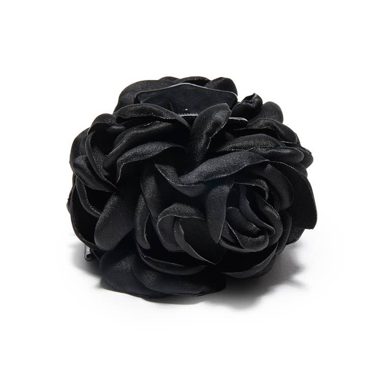Lele Sadoughi - Wholesale Hair Clip - Women's - Jet Peony Flower Claw Clip