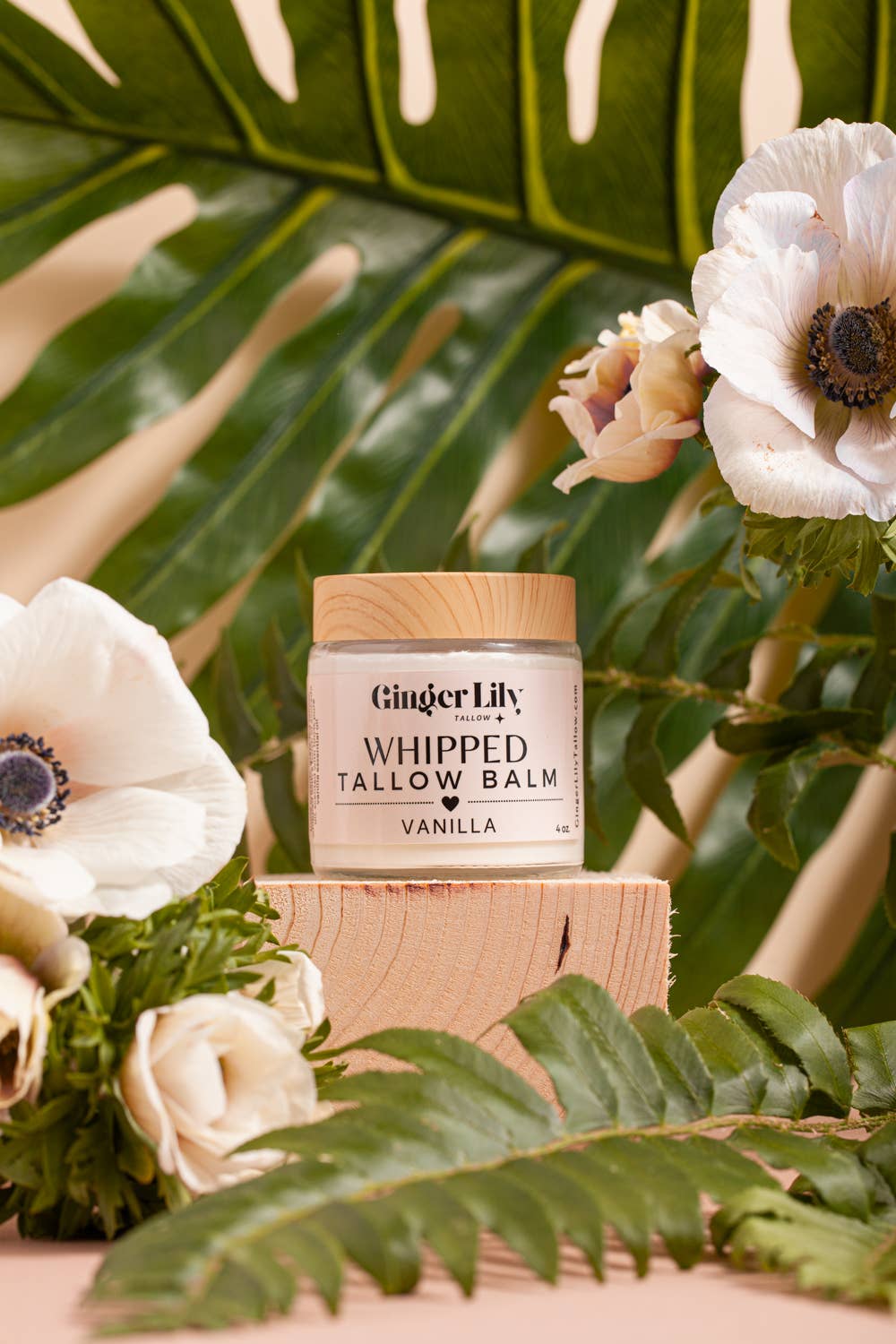Ginger Lily Tallow - Wholesale Body balm/butter - Whipped Tallow Balm - with organic grass fed+finished tallow2