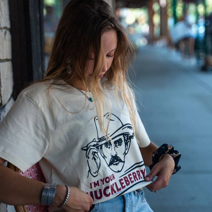I'm Your Huckleberry Unisex Tee - Natural for wholesale by The Montana Scene