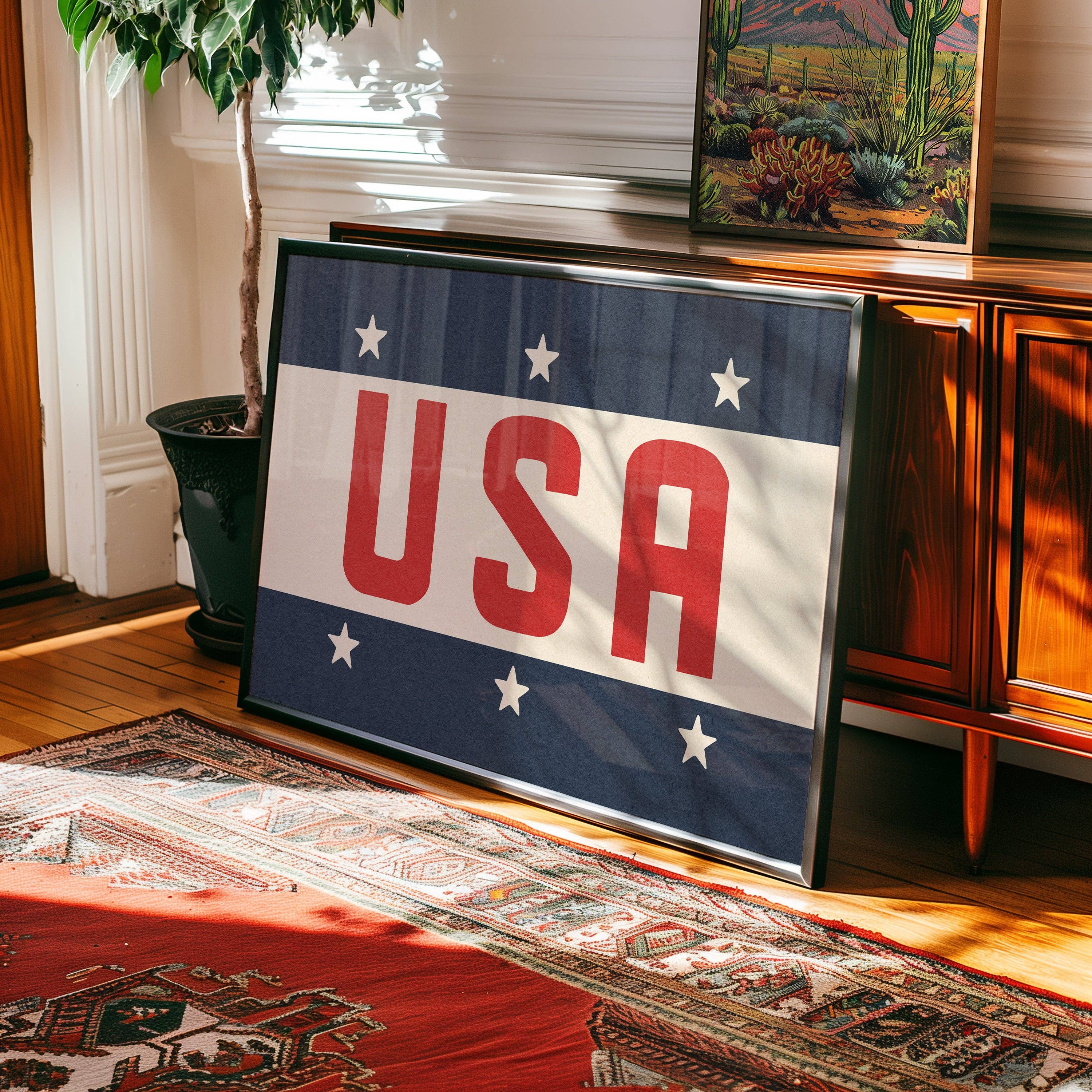 Tejas Country Club - Wholesale Art Print - USA Patriotic Typography Art Print2