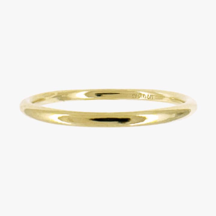 Gold Filled Stacking Ring - Simple Gold Band for wholesale by XO Hanalei