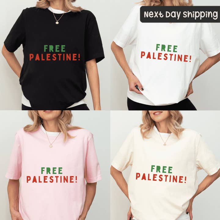 CVH DREAMY LTD – wholesale T-shirt (graphic) – women's – Free Palestine Shirt, Free Gaza Tee, Palestine T-Shirt3