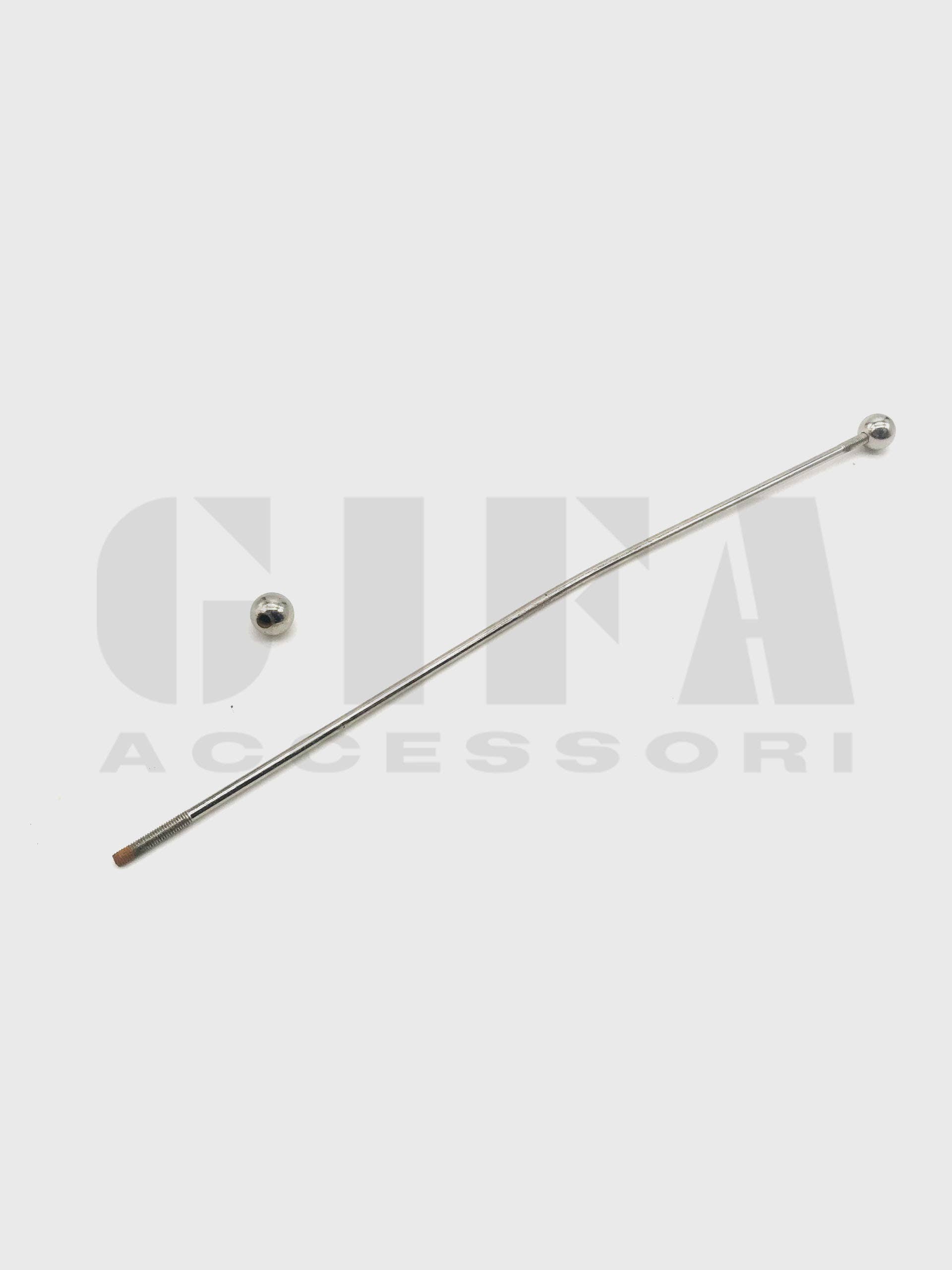 Gifa Accessori - Wholesale Clothes Hangers - Threaded iron rod with spheres 22 cm Nickel1