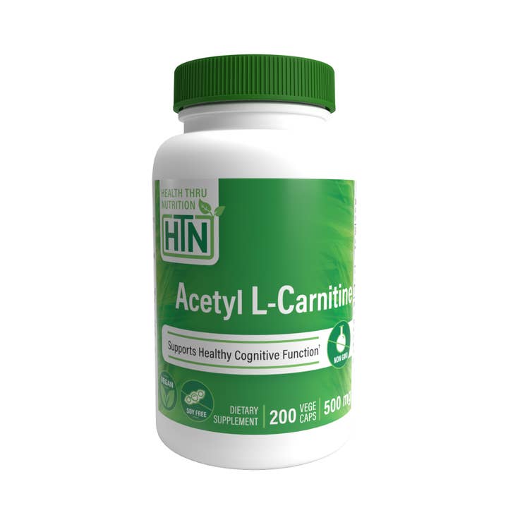 Acetyl L-carnitine 500mg (Non-gmo) 200 Vegecaps for wholesale by Health Thru Nutrition