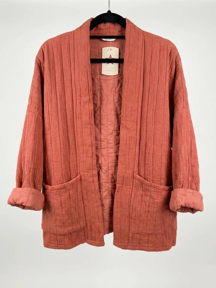 Mimi & Gogo - Vente Veste – femme - Veste matelassée en gaze de coton @5343_VesMatelasséGaze34