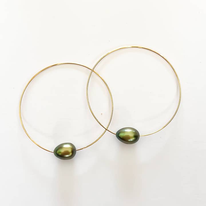 Leighton Lam Designs - Vendita all'ingrosso Orecchini a cerchio - Orecchini Hula Hoop in oro1