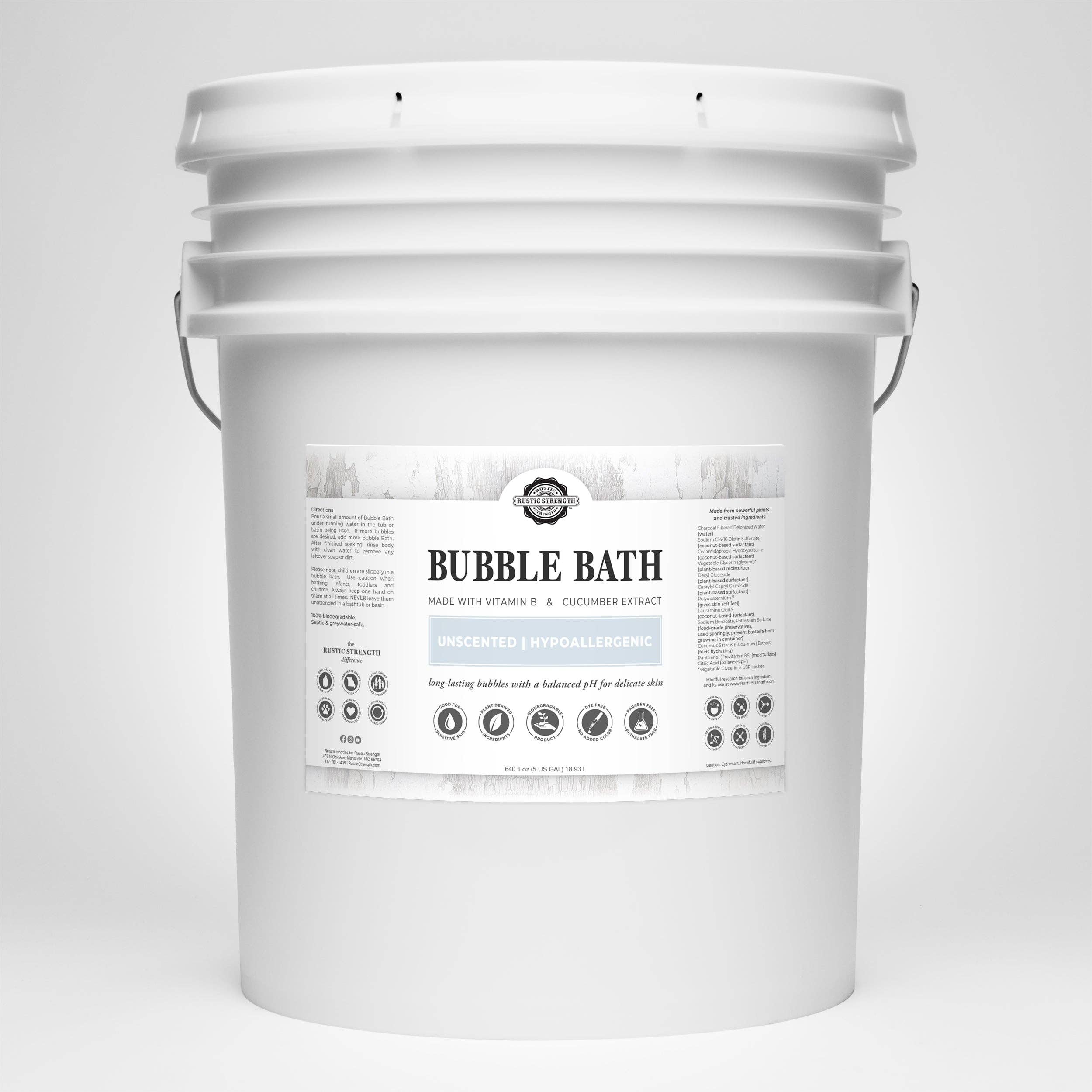 Rustic Strength - Wholesale Bubble Bath - Sulfate-Free Bubble Bath for Sensitive Skin2