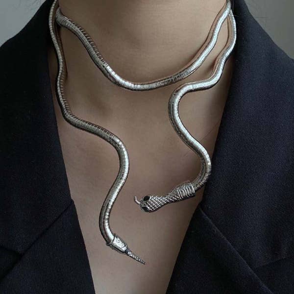 Uttalande orm form halsband för wholesale av Sheer Trend