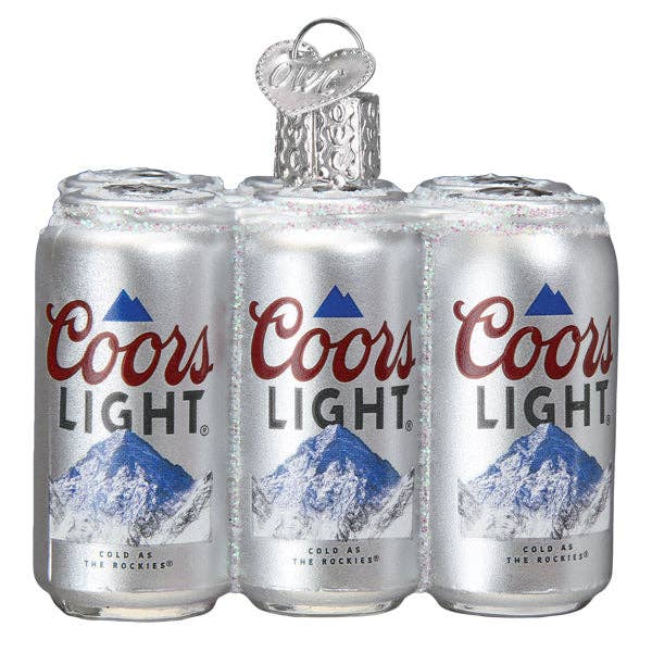 Old World Christmas - Wholesale Ornament - Coors Light Six Pack Ornament2
