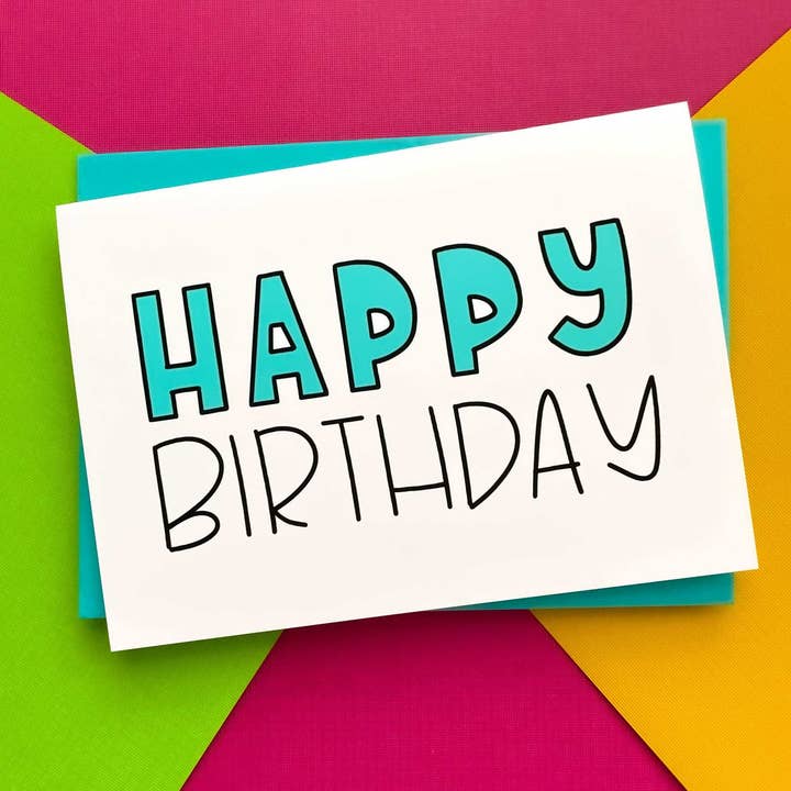 Stone Donut Design, LLC - Wholesale Birthday Card - Fun Happy Birthday for StoneDonut Design2