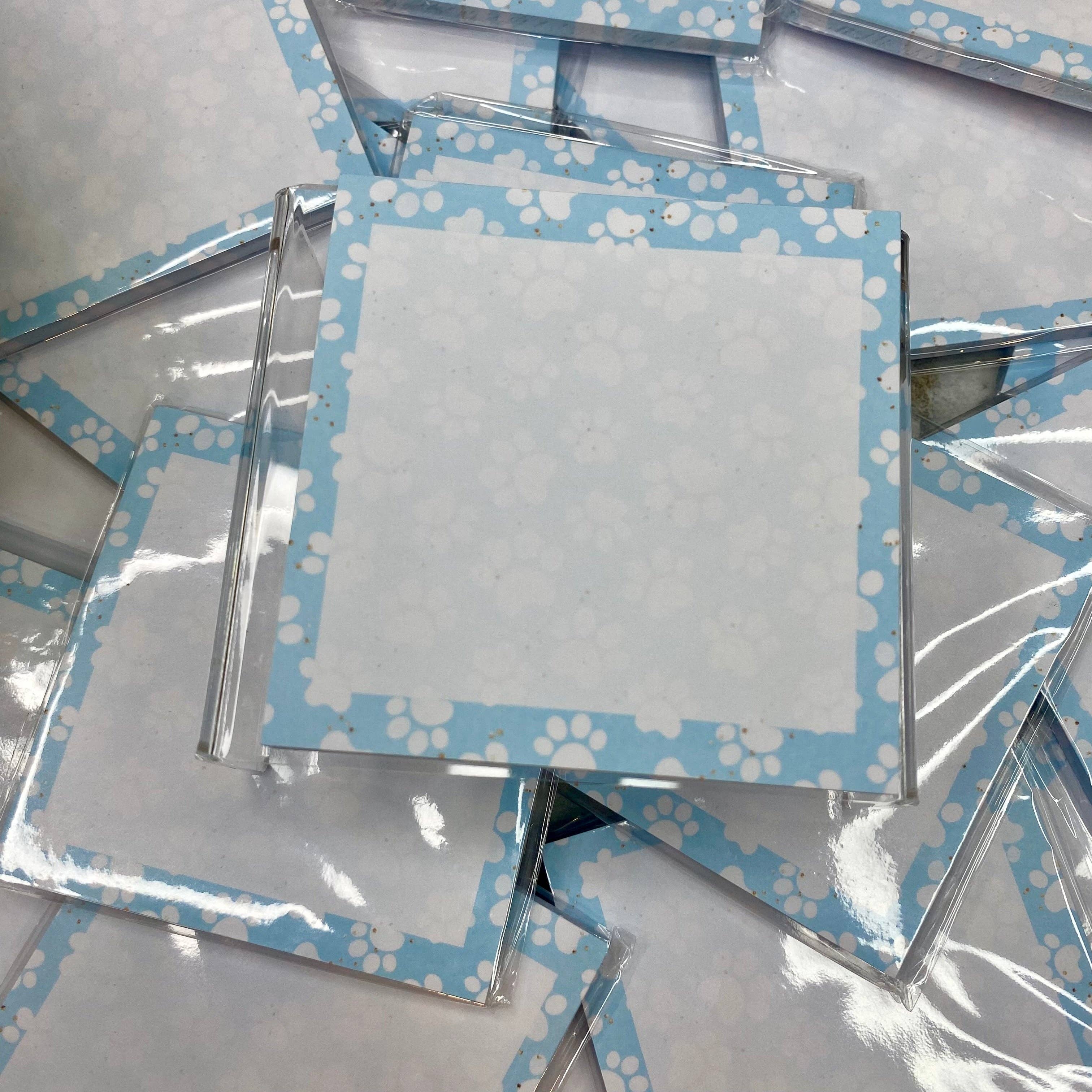 Hive Supply - Wholesale Sticky Notes - The Sticky Note Collection - Blue Paw Prints2