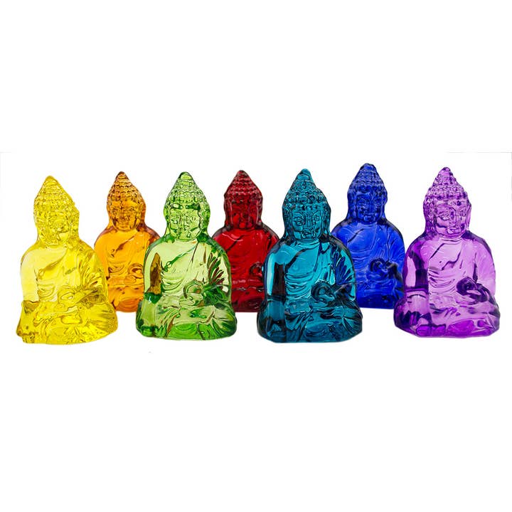 Crystal Buddha - Set of 7 for wholesale by Original Source