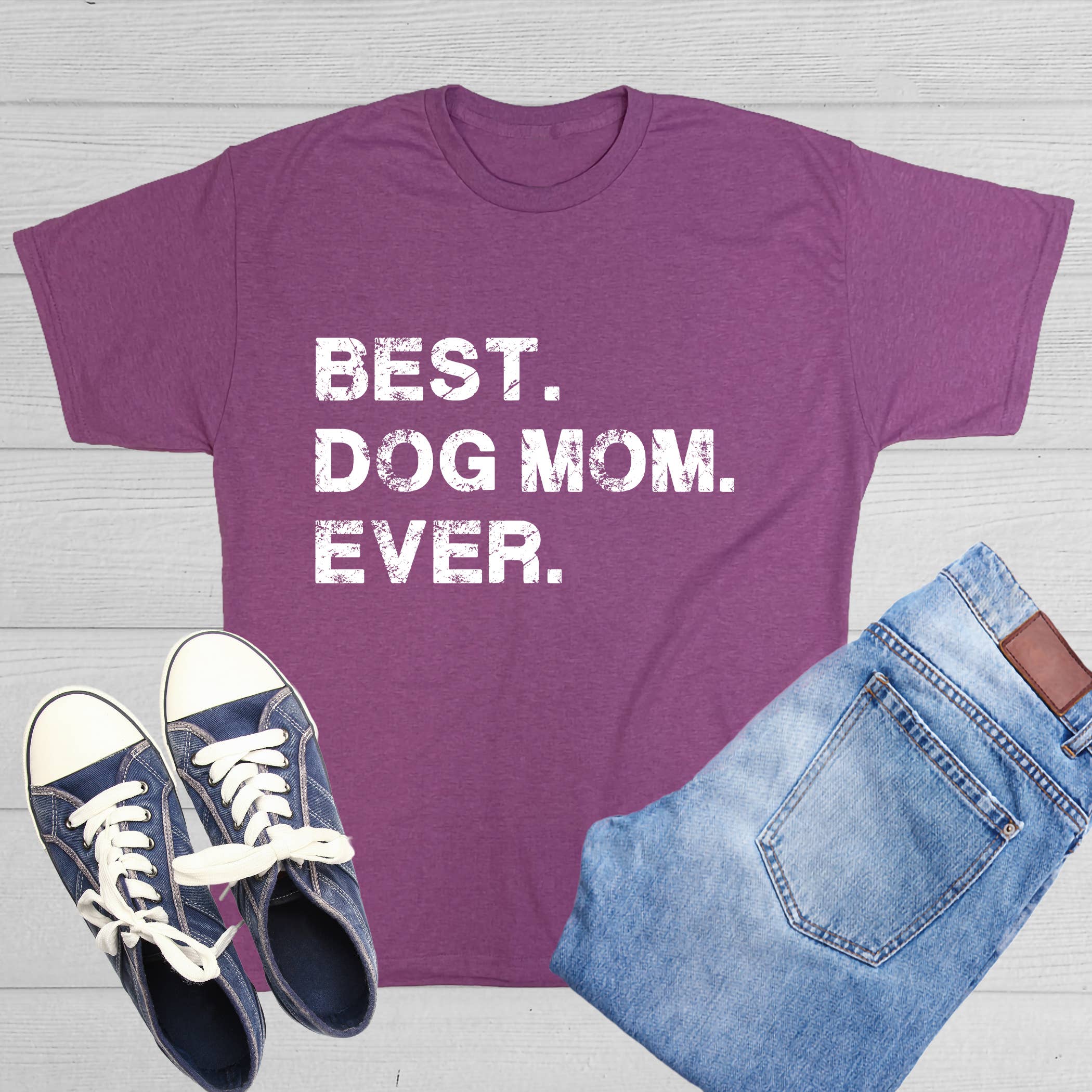 Feelin Good Tees - Wholesale Screen Printed T-Shirt - Women's - Best Dog Mom Ever14