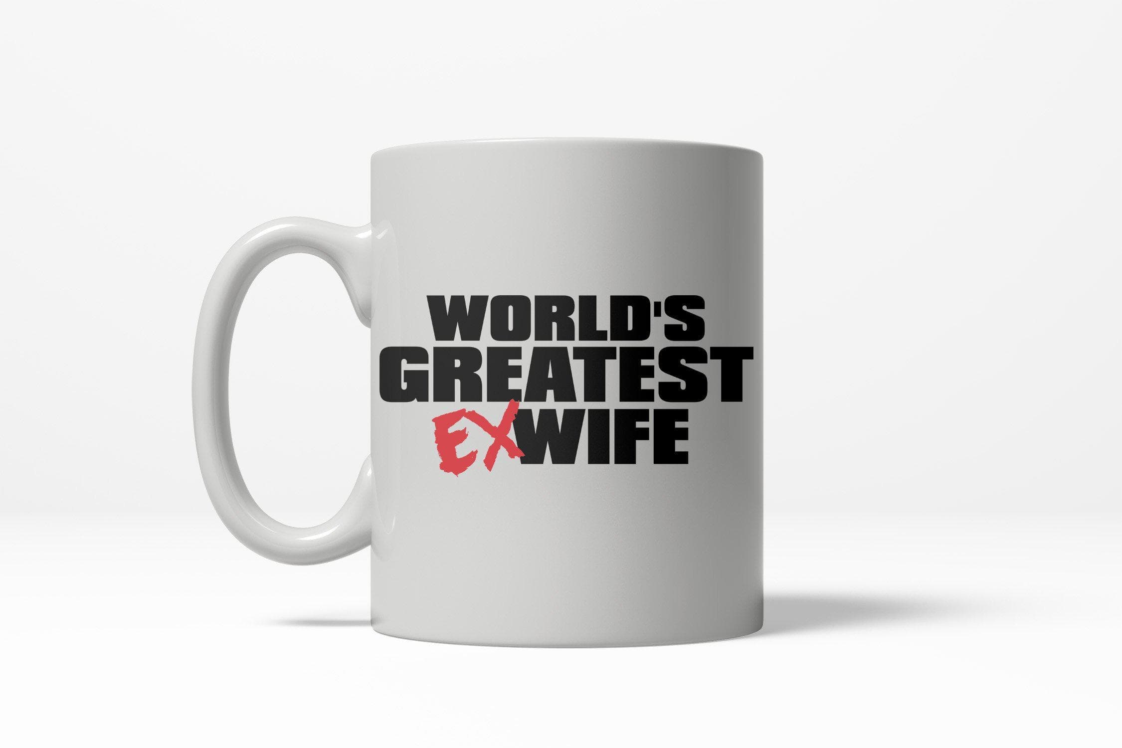 White World's Greatest Ex-Wife Coffee Mug Funny Wedding Gift for wholesale on Faire